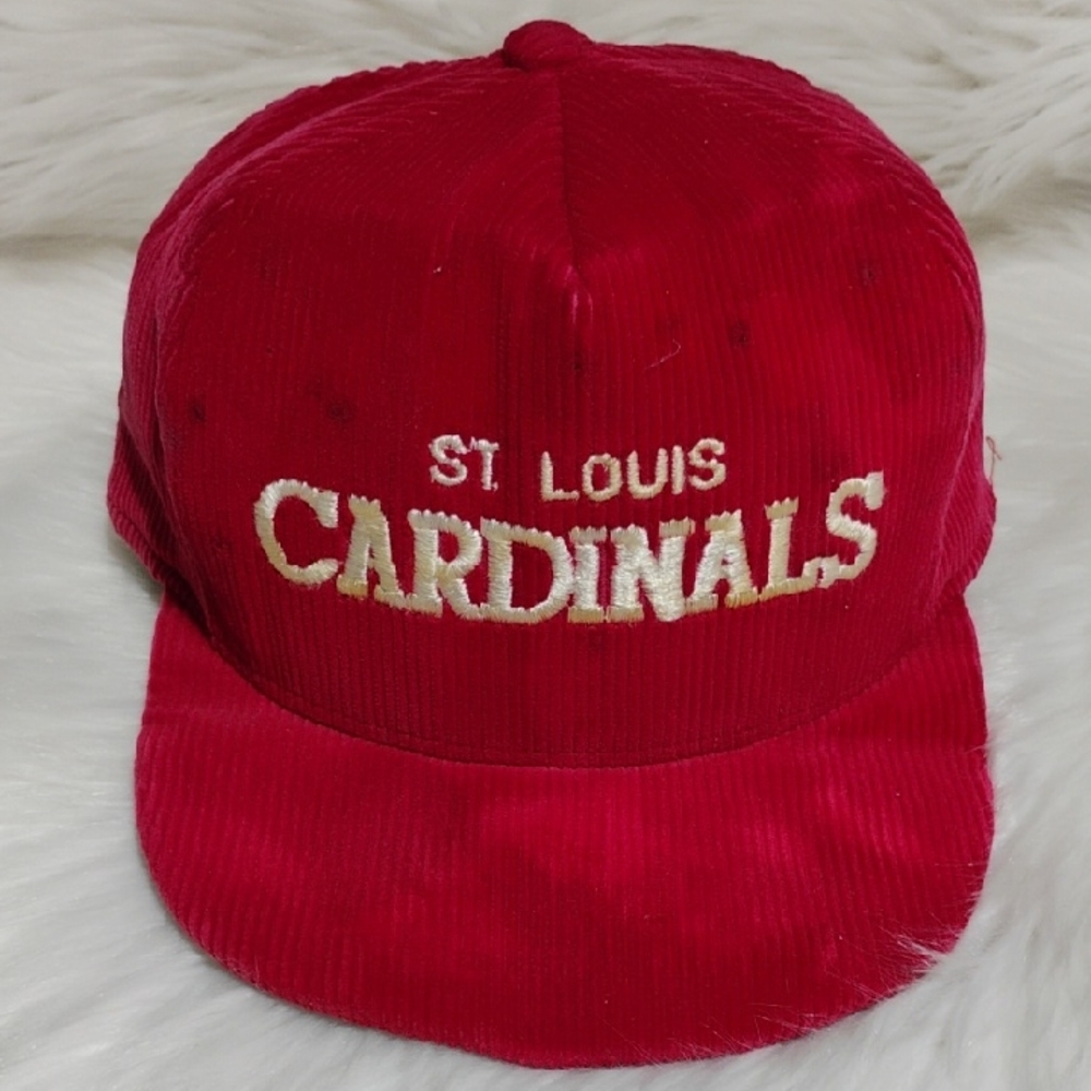(#01) SALE! St. Louis Cardinals Corduroy Vintage Red Cap